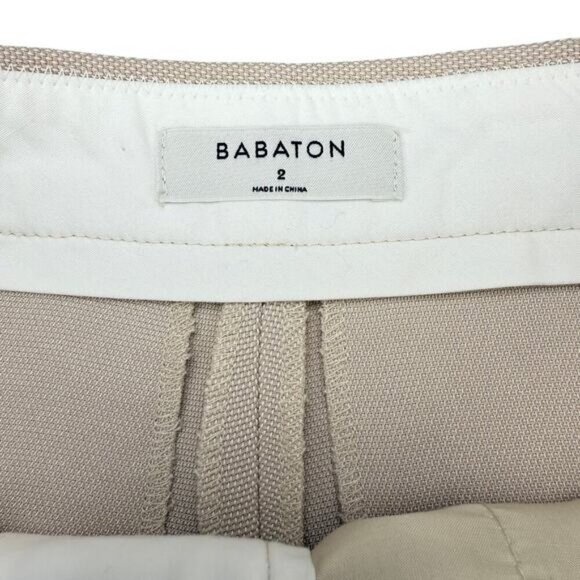 Aritzia Babaton Borna Longline Pleated Shorts In Denude Size 2 - Picture 4 of 6